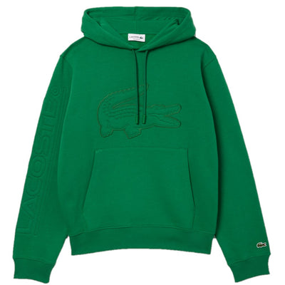 LACOSTE Big Logo Embroidered Hoodie
