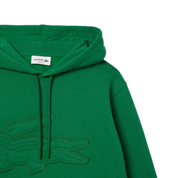 LACOSTE Big Logo Embroidered Hoodie