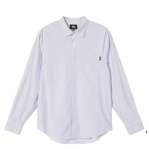 トップス Stussy big button stripe shirt STUSSY - BIG BUTTON STRIPE SHIRT – RADIOLONDRA