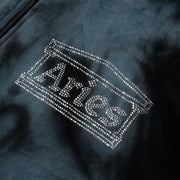 ARIES Rhinestone Temple Velour Zip Though