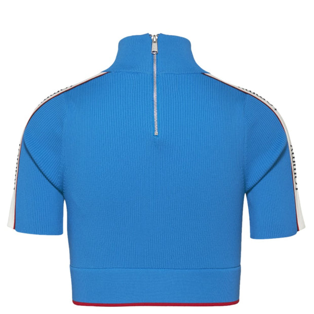 TOMMY CAPSULE Knitted Ribbed Mockneck Top