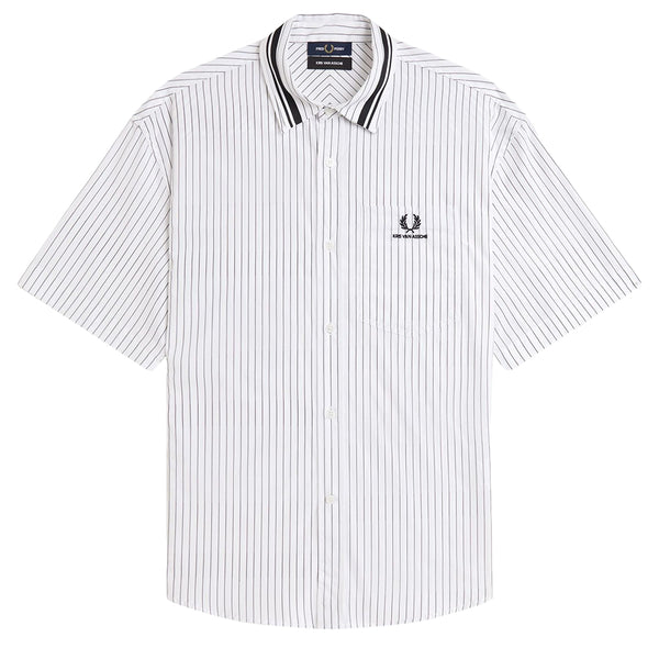 FRED PERRY Pinstripe Short Sleeve Shirt