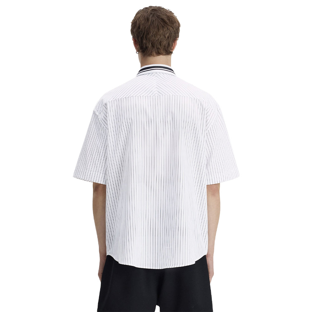 FRED PERRY Pinstripe Short Sleeve Shirt