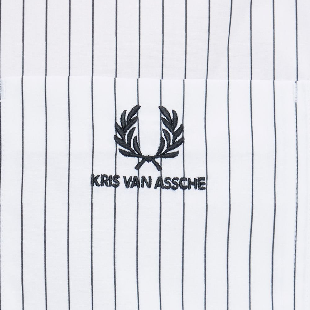FRED PERRY Pinstripe Short Sleeve Shirt