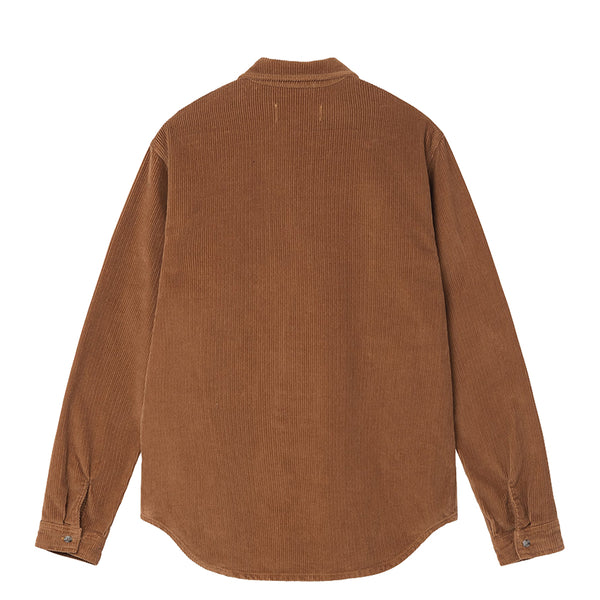 STUSSY Wide Wale Cord Zip Shirt