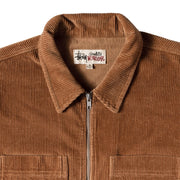 STUSSY Wide Wale Cord Zip Shirt