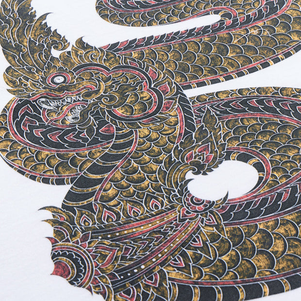 MAHARISHI Temple Naga Organic T-shirt