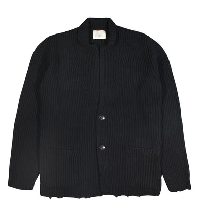 LANEUS Knit Blazer Destroyed