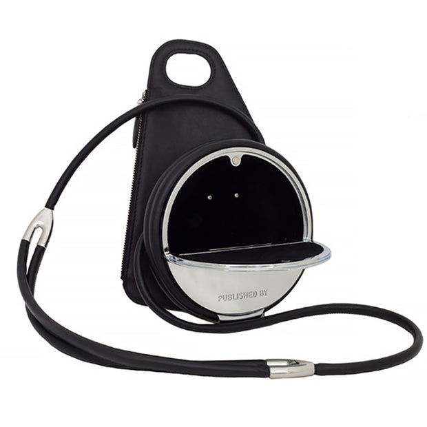 PUBLISHED BY Chrome With Black Leather Pouch