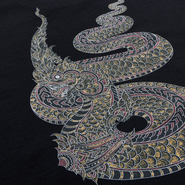 MAHARISHI Temple Naga Organic T-shirt