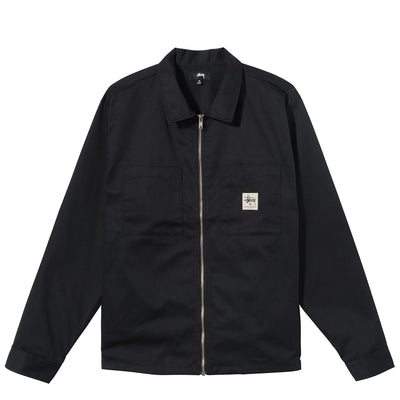 STUSSY Zip Up Work Ls Shirt