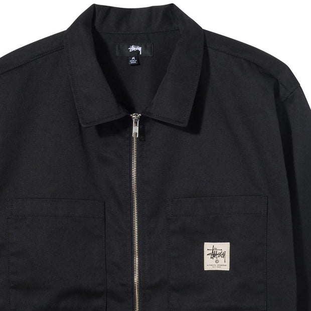 STUSSY Zip Up Work Ls Shirt