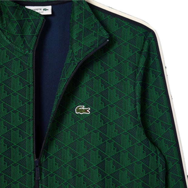 LACOSTE Full Zip Jacquard Monograms Jacket