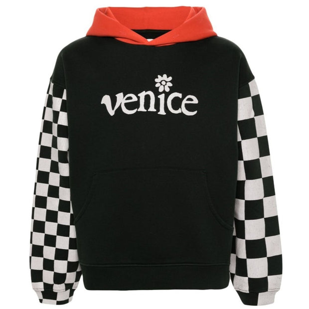 ERL Venice Checker Sleeve Hoodie Knit