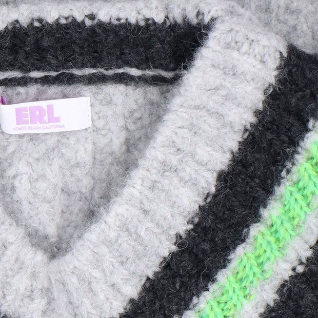 ERL Unisex Hurt Lover Varsity VneckKnit