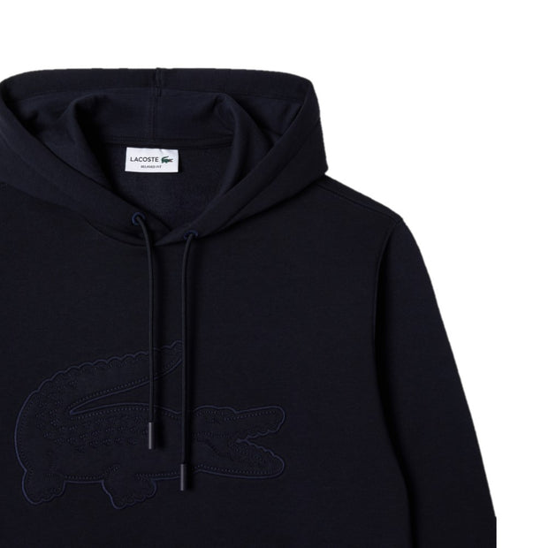 LACOSTE Big Logo Embroidered Hoodie