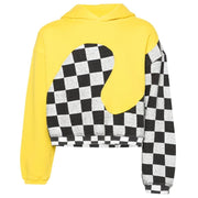 ERL Checked Swirl Hooded Sweatshirt