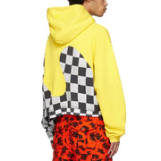 ERL Checked Swirl Hooded Sweatshirt