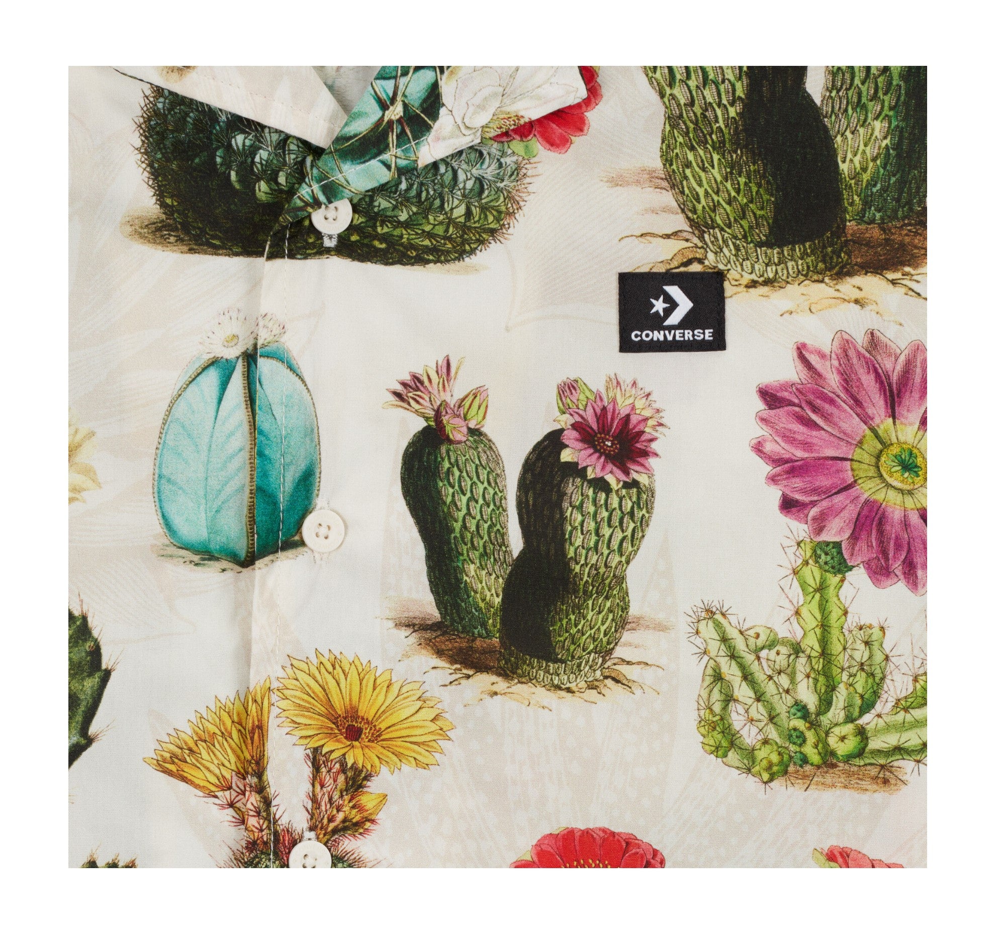 CONVERSE Plant Print Resort Shirt