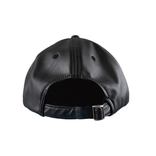 PLEASURES Debossed Vegan Leather 5 Panels Hat