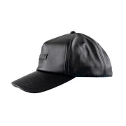 PLEASURES Debossed Vegan Leather 5 Panels Hat