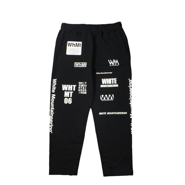 WHITE MOUNTAINEERING WM Logo Randam Printed Pants