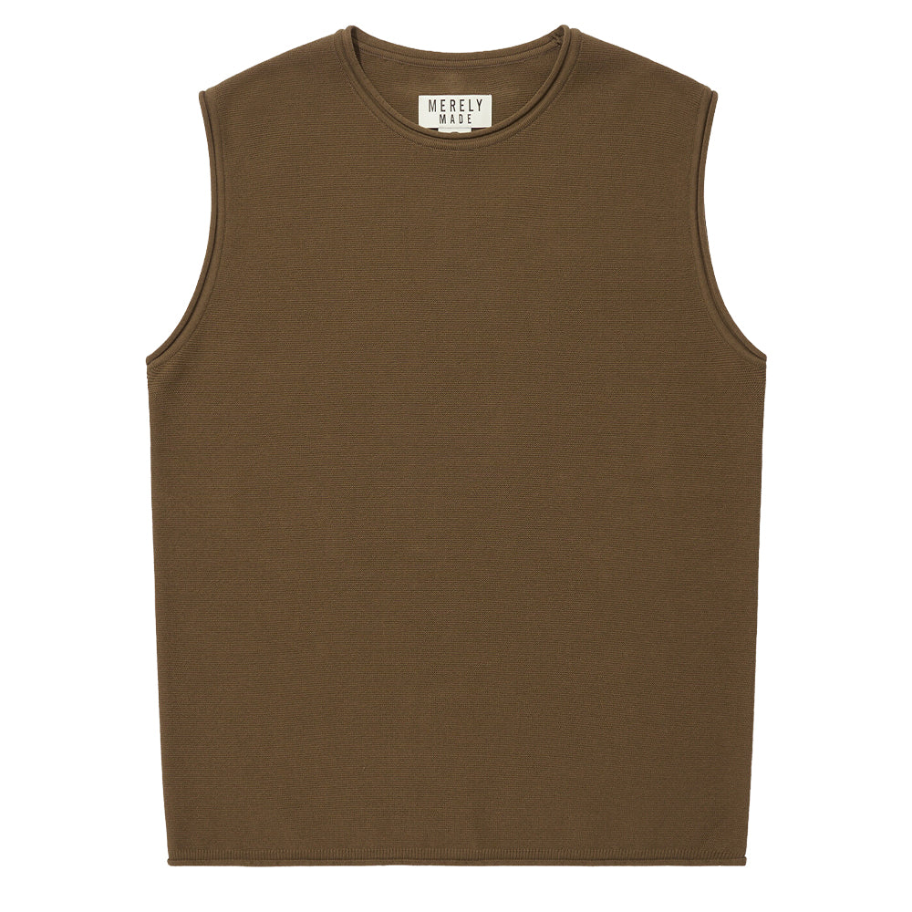 MERELY MADE Premium Wide Shoulder Knit Sleeveless