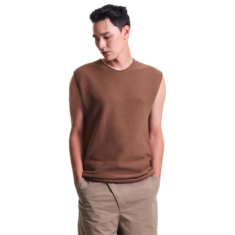 MERELY MADE Premium Wide Shoulder Knit Sleeveless
