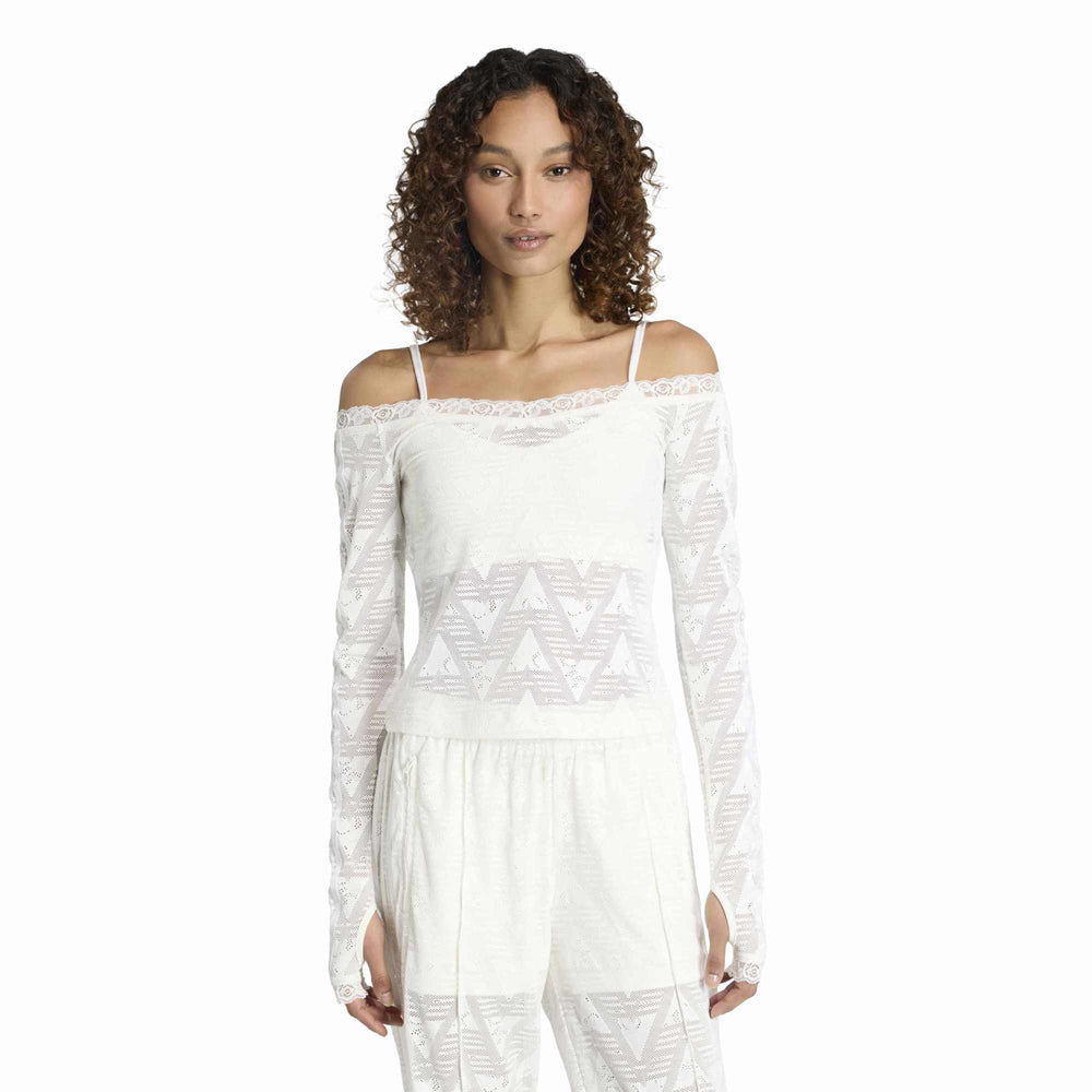 ADIDAS Lace Bardot Top