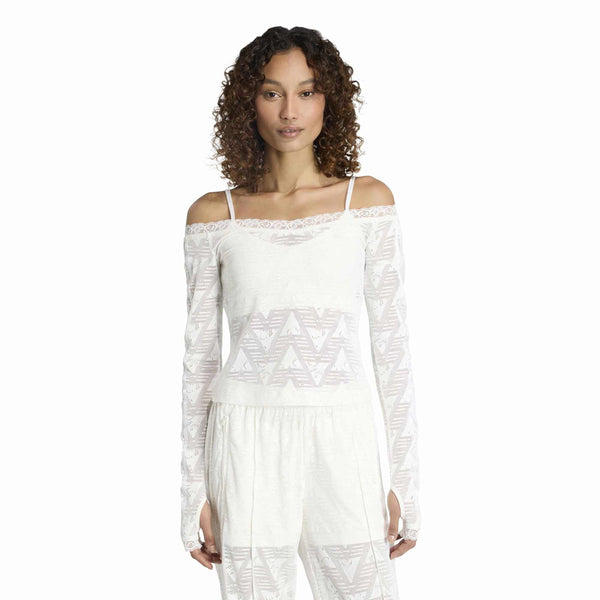 ADIDAS Lace Bardot Top