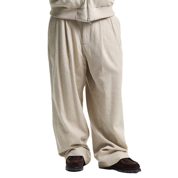 MERELY MADE Merely Premium Vintage Woolen Stripe Wide Pants