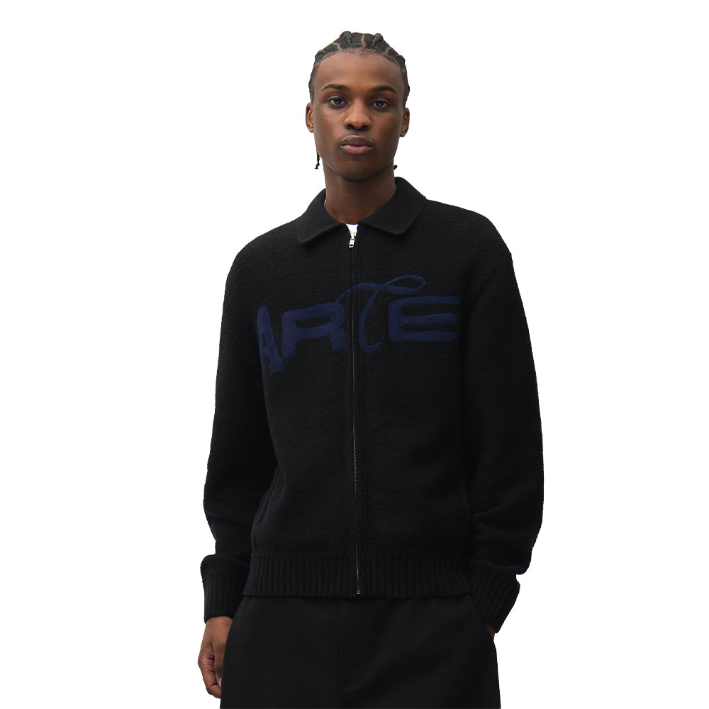 ARTE  Stencil Zip Cardigan
