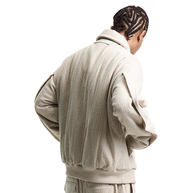 MERELY MADE Merely Premium Vintage Woolen Stripe Blouson