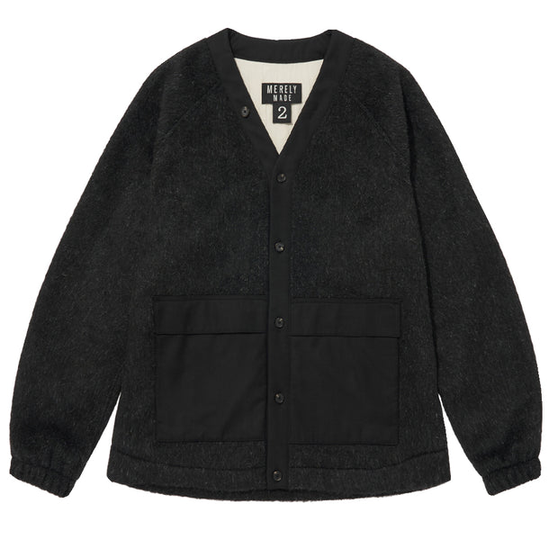 MERELY MADE Merely Premium Wool Blend Melton Berkut Cardigan