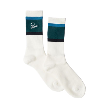 BY PARRA Signature Striped Crew Socks