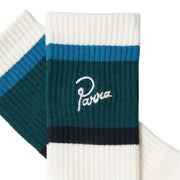 BY PARRA Signature Striped Crew Socks