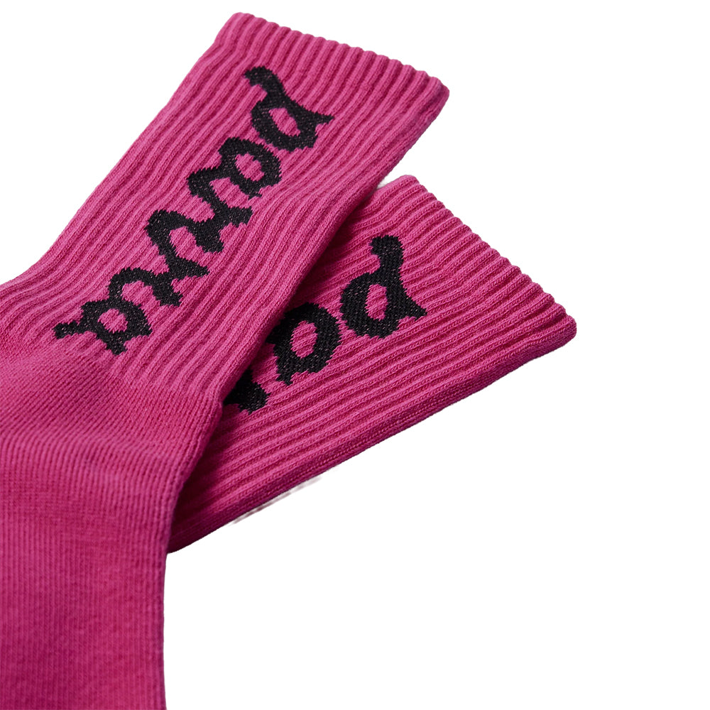 BY PARRA Lowercase Scriptlogo Crew Socks
