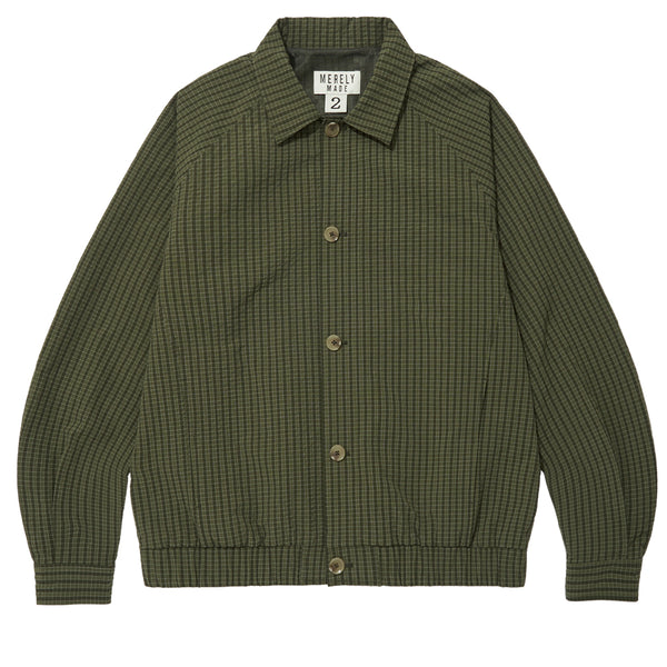 MERELY MADE Premium Bubble Check Raglan Blouson