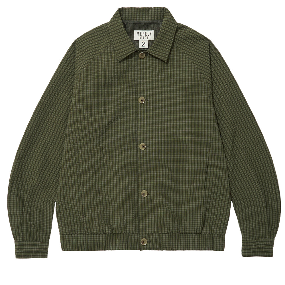 MERELY MADE Premium Bubble Check Raglan Blouson