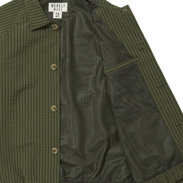MERELY MADE Premium Bubble Check Raglan Blouson