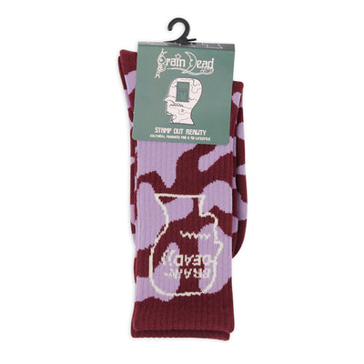BRAIN DEAD Logohead Crew Socks