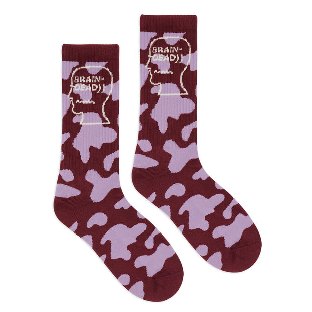 BRAIN DEAD Logohead Crew Socks