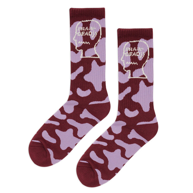 BRAIN DEAD Logohead Crew Socks