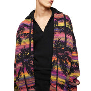 LANEUS Cardigan Palm Jacquard