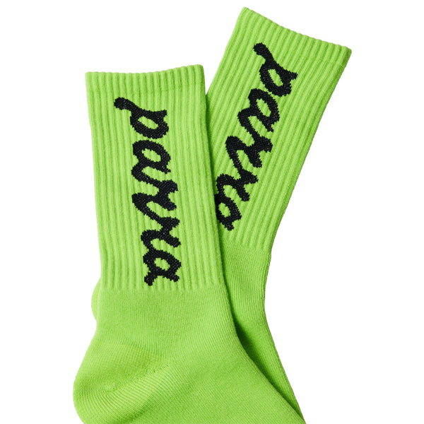 BY PARRA Lowercase Scriptlogo Crew Socks