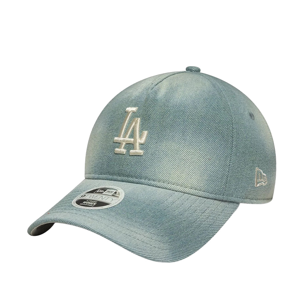 NEW ERA LA Dodgers Womens MLB Denim 9TWENTY A-Frame Adjustable Cap