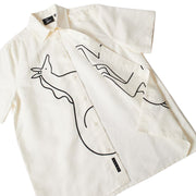 BY PARRA Vertical Horse Short Sleeve Shirt