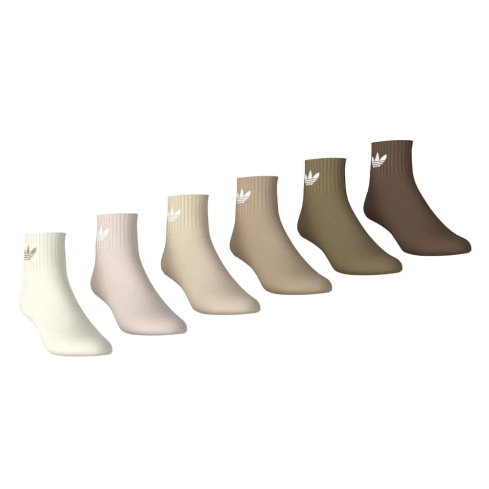 ADIDAS 1/4 Socks 6 Pairs