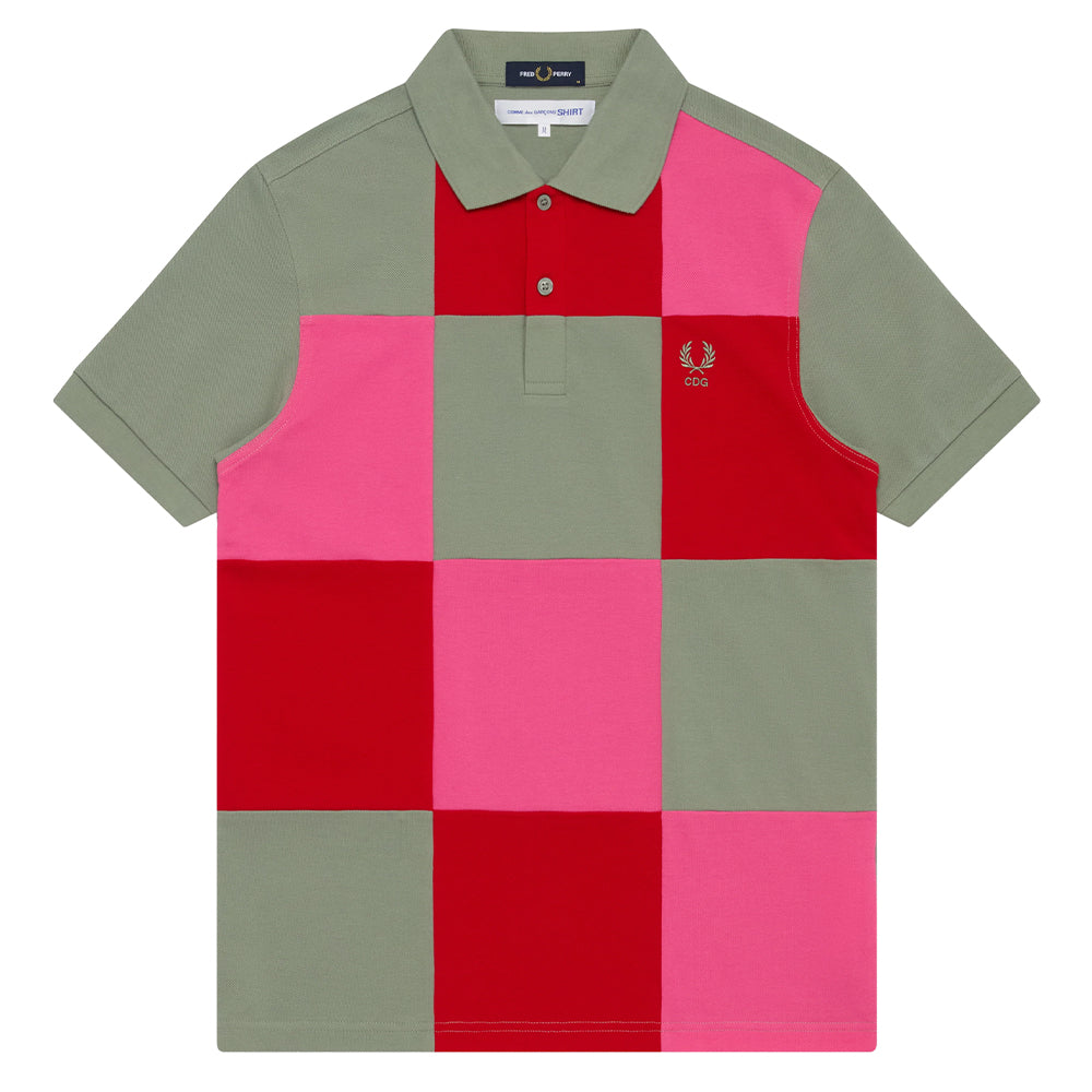 COMME DES GARÇONS SHIRT CDG x Fred Perry Patchwork Polo
