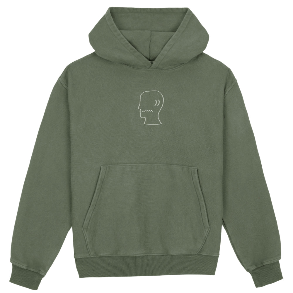 BRAIN DEAD 3D Embroidered Logo Head Garment Dyed